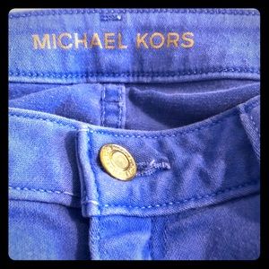 Michael Kors cropped pants in blue